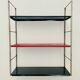 Adjustable wall shelf Mid-Century Modern in brass and metal
