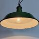 Industrial Green Enamel Factory Pendant Lamp from Revo, 1950s
