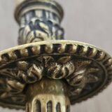 Rocaille style bronze wall lamp
