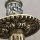 Rocaille style bronze wall lamp