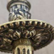 Rocaille style bronze wall lamp