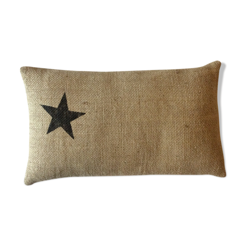 Star pattern cushions canvas coffee bag | Selency