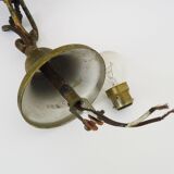 4-light ball-shaped chandelier with foliage. Italy. The 50's