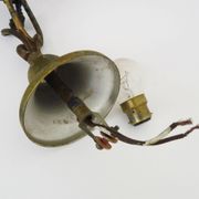 4-light ball-shaped chandelier with foliage. Italy. The 50's