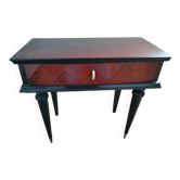 Vintage bedside table from the 1950s – Reconstruction style / Tapered legs