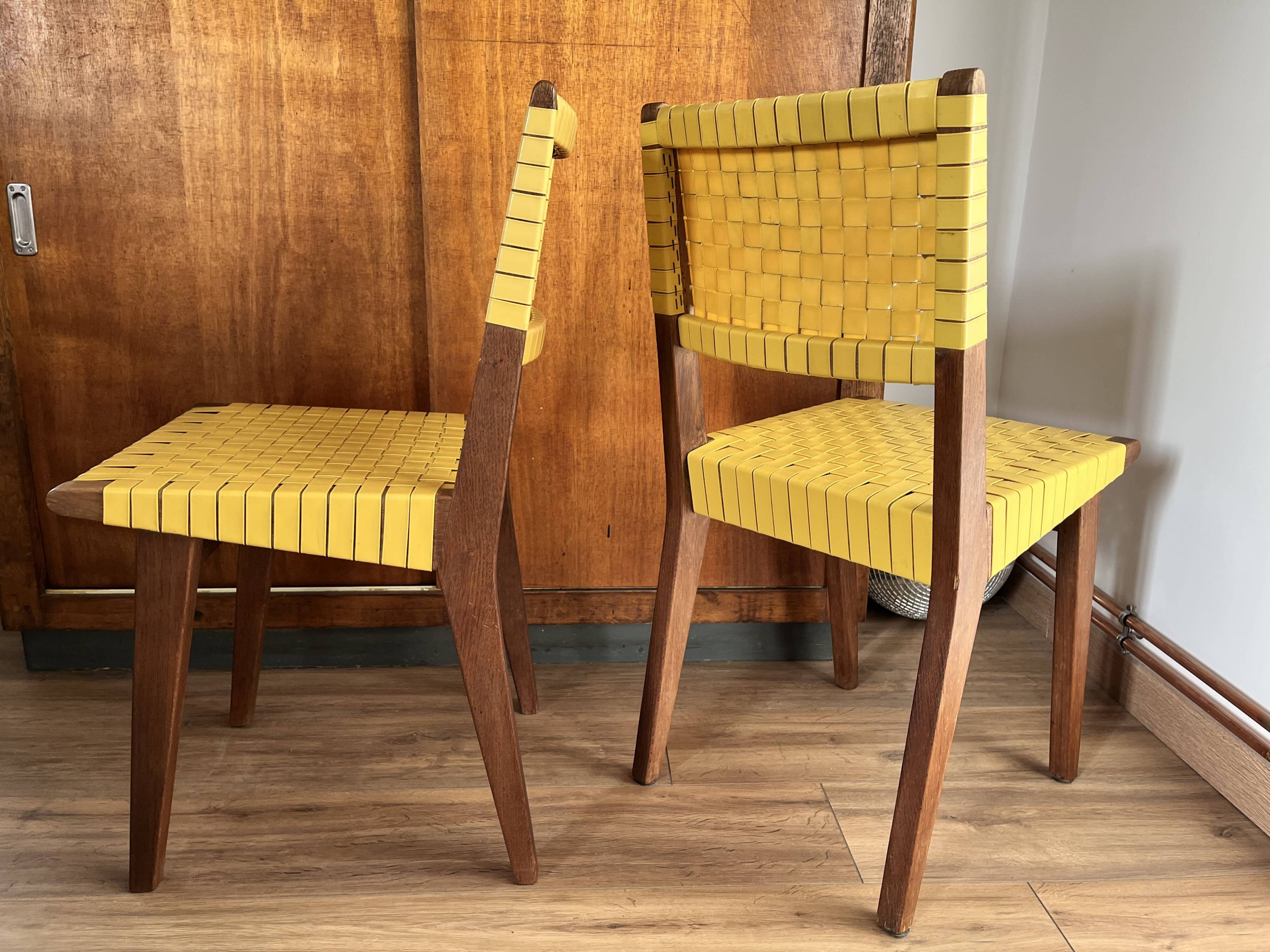 Set of 2 Jens Risom chairs for Knoll