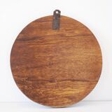 Decorative mirror in wood and gold metal