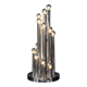 Vintage 20thc italian chrome multi-light table lamp by reggiani c.1970