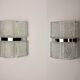Pair of wall lamps by Kaiser Leuchten, frosted glass, Germany, 1960