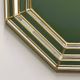 Large octagonal Deknudt wall mirror in layered mirrored glass and gold accents