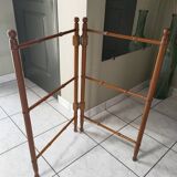 Vintage wood/bamboo towel holder