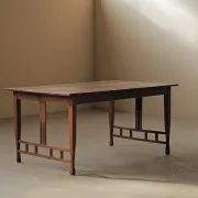 Table Arts & Crafts en chêne massif, vers 1900