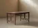 Arts & Crafts table in solid oak, around 1900