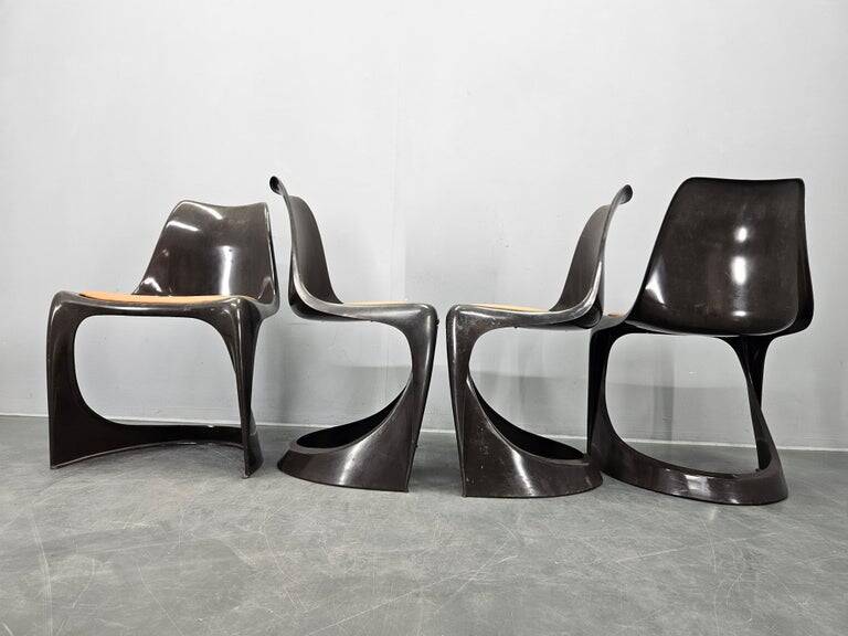 Set of four dining chairs Steens Østergaard A-Line 290, Cado, Denmark, 1960s