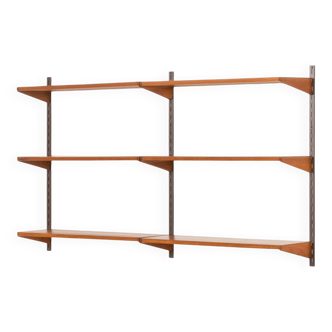 Kai Kristiansen teak shelving unit, FM Møbler, 1960s