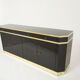 Black lacquered and brass inlade by J.C. Mahey 70s