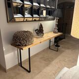 Table basse bois et metal