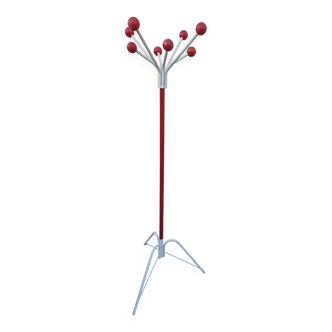 Vintage 1970s parrot coat rack with balls