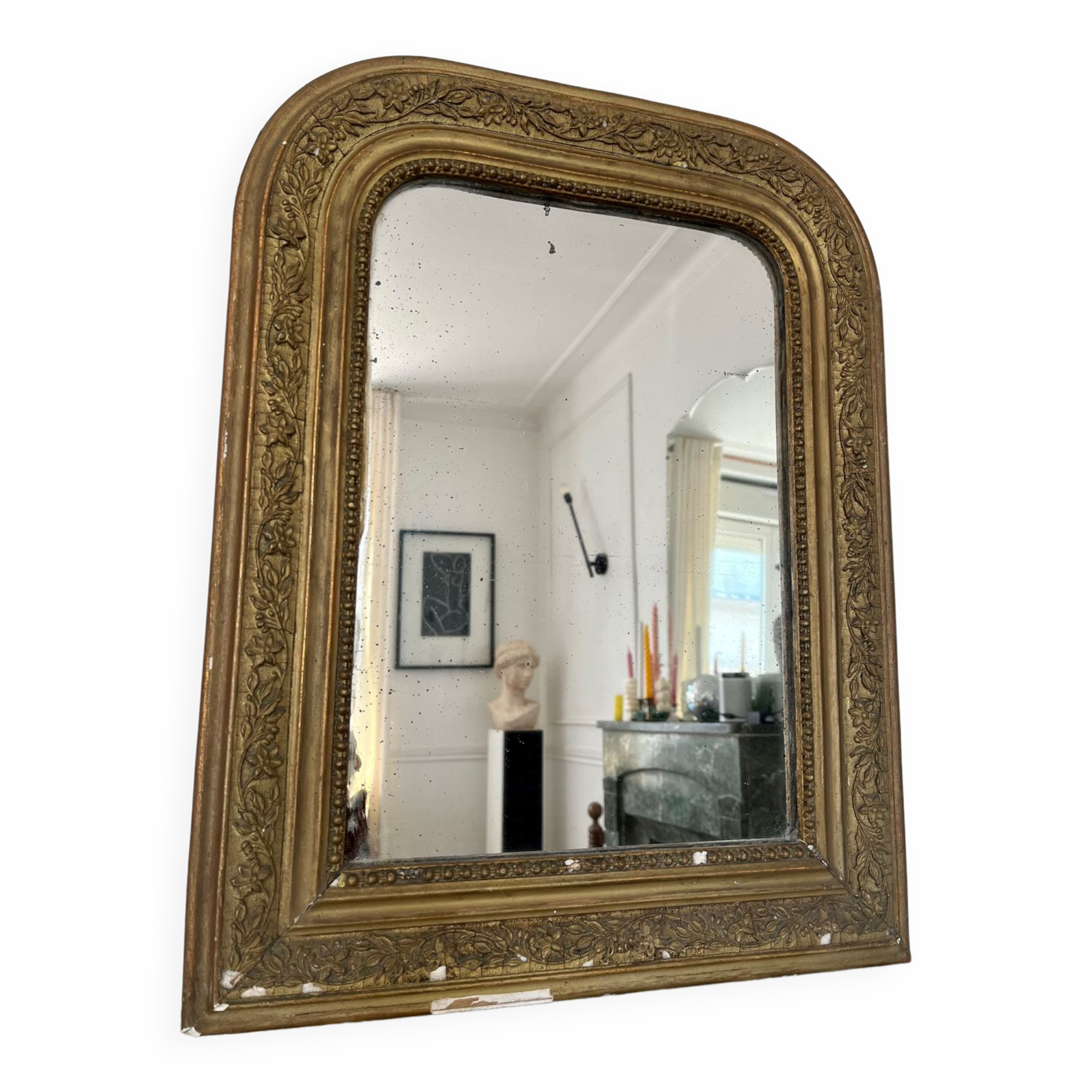Old gilded mirror 52x40cm