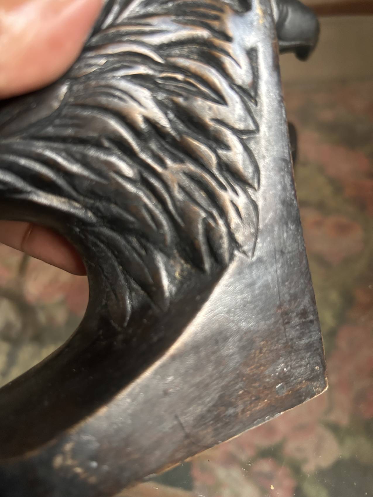 Pair of eagle bookends in patinated bronze – Art Deco style
