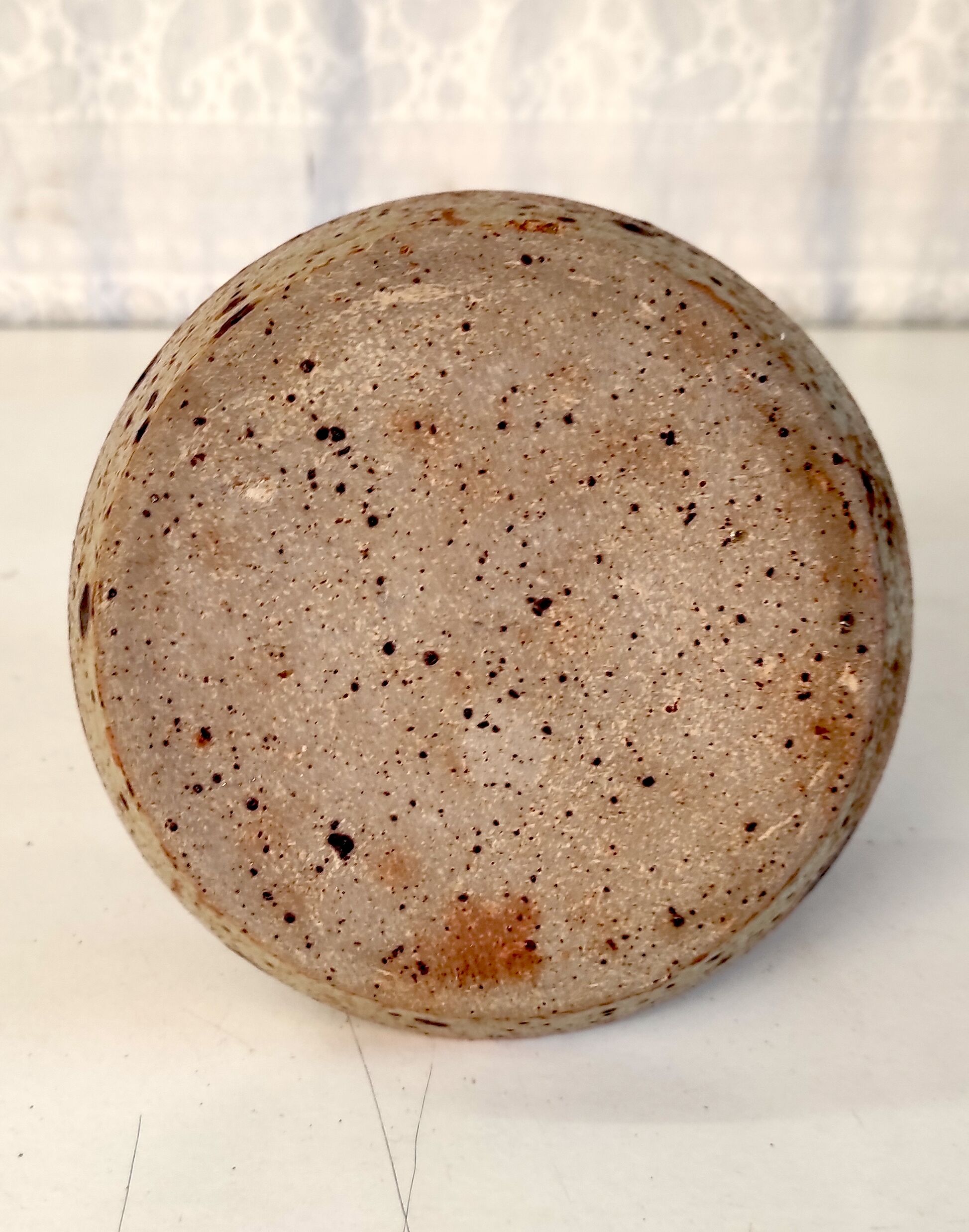 Pyrity sandstone candle holder - 60s/70s