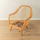 1950s armchair by Wilhelm Knoll, cherry wood, beige upholstery