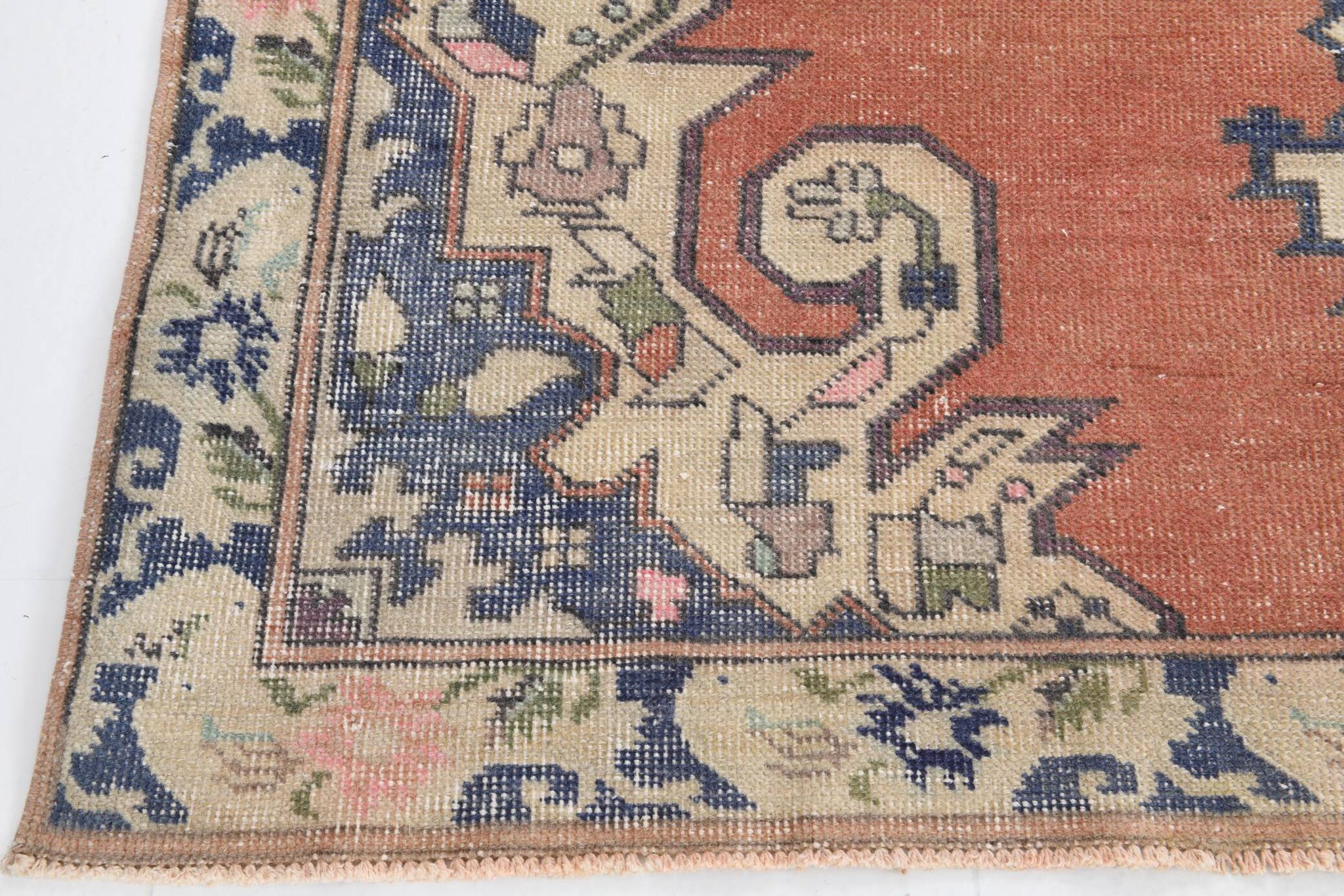 4x7 Brunt Red Oriental Handmade Vintage Rug, 142x224Cm SK 6770