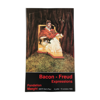 Francis BACON, Étude d'après le portrait du pape Innocent X, 1965. Original exhibition poster