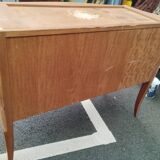 Old louis xv style marquetry chest of drawers