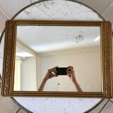 art deco mirror top gilded 30s
