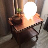 Rolling mahogany dessert signed Holit year 1960
