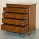 1940s vintage walnut commode with butler's serving tray.