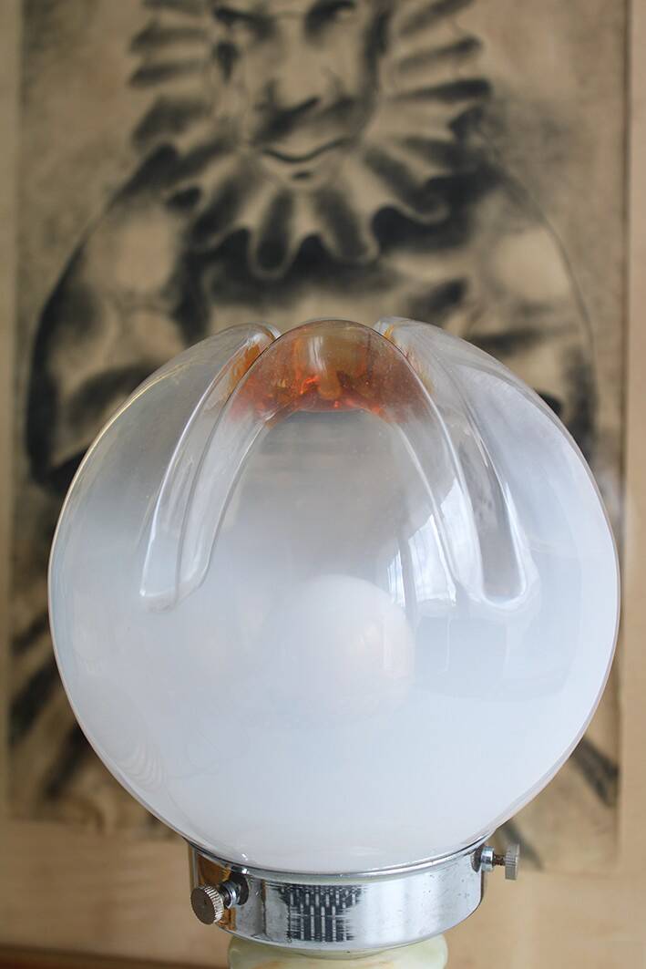 Murano globe light fixture