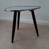 Tripod plant door in vintage blue grey Formica