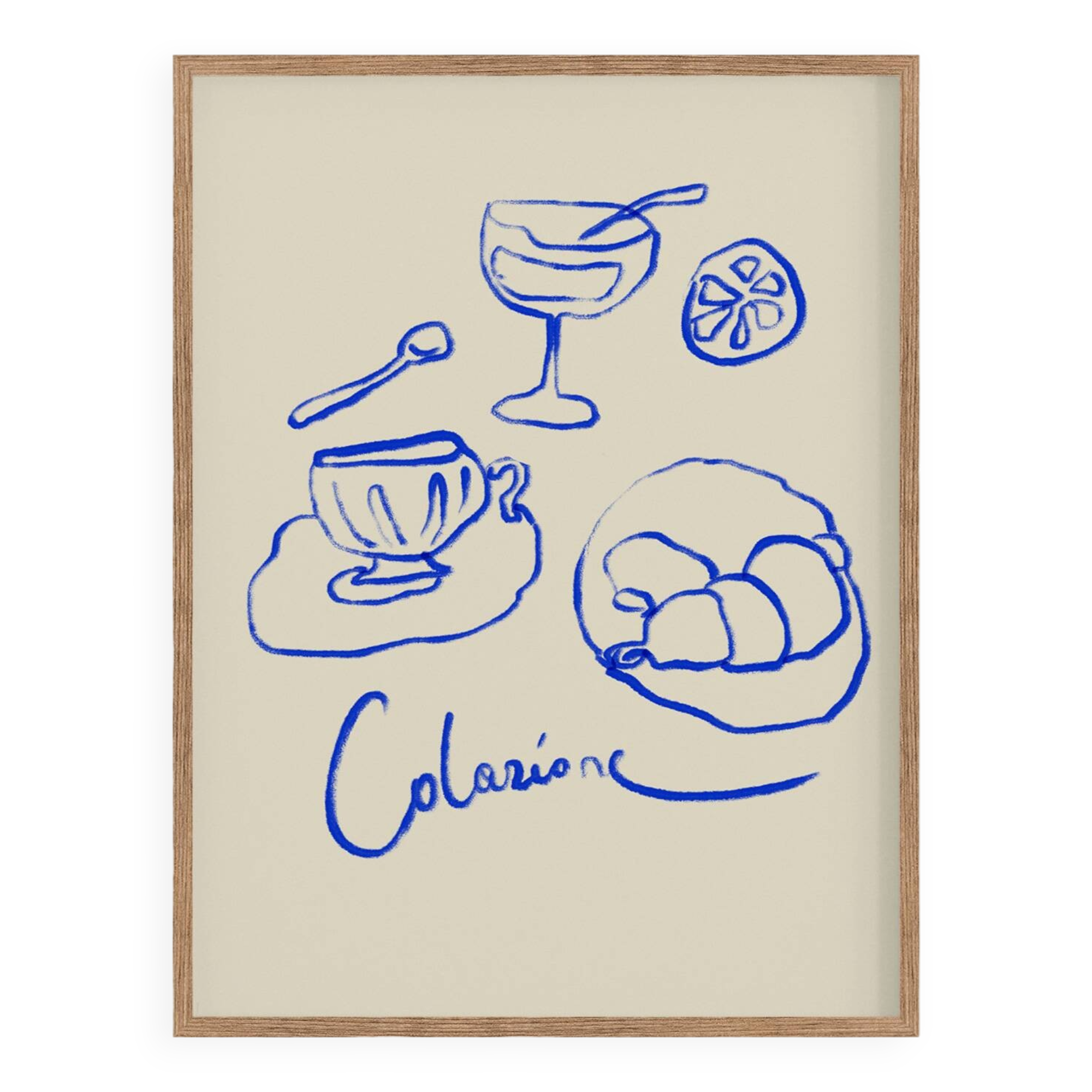 Naive Illustration giclee print, 50x70cm