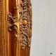 Trumeau miroir  dore biseaute 74 cm x 42 cm decor stuc
