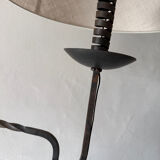 Lampadaire en fer forgé année 1950