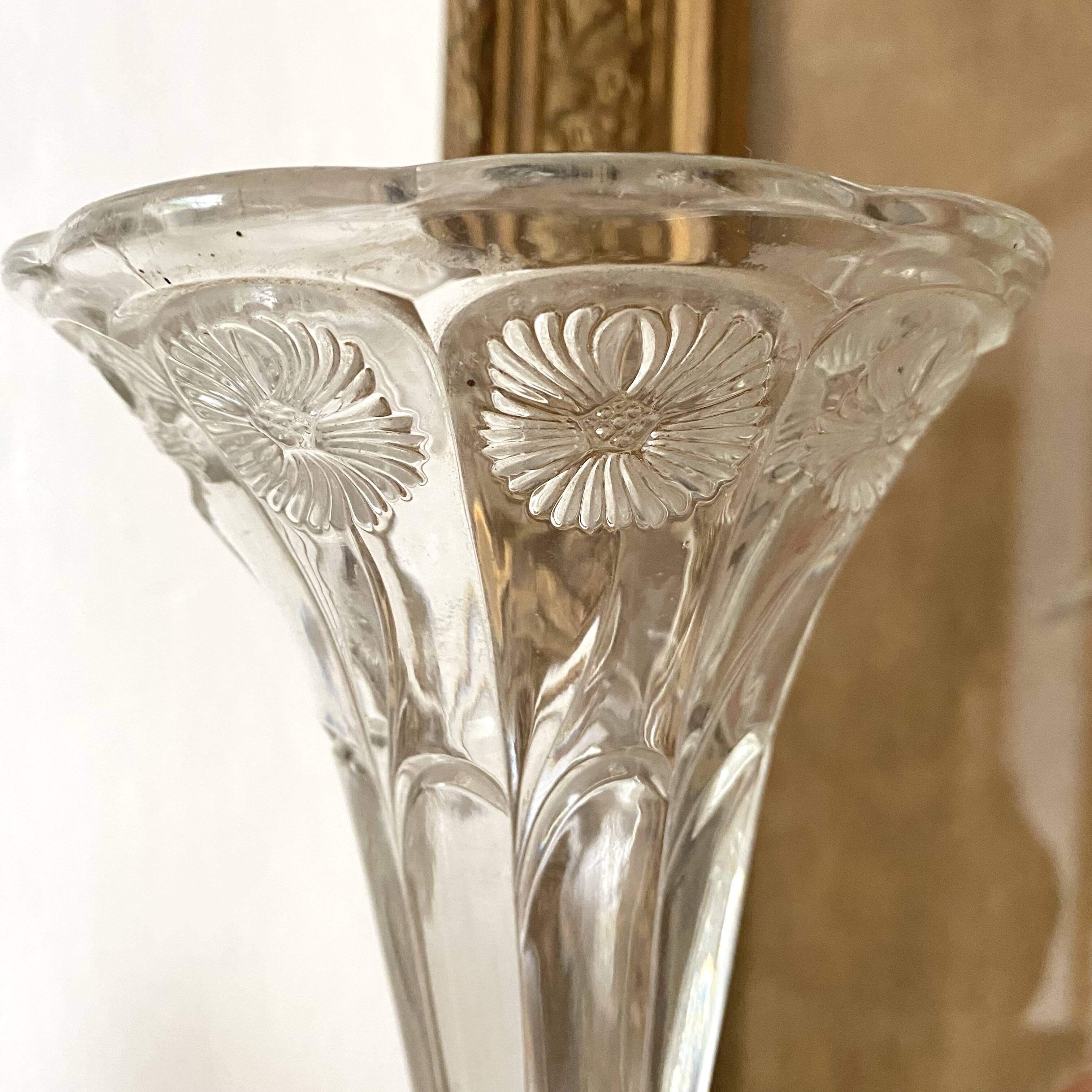 Vase art nouveau, vase cornet, centre de table tulipier