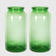 Green Antique Glass Vases