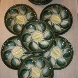 6 Saint Clément oyster plates 4589
