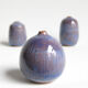 Trio de céramiques miniatures bleues par Antonio Lampecco