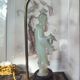 Sculpture chinoise en pierre montée en lampe.