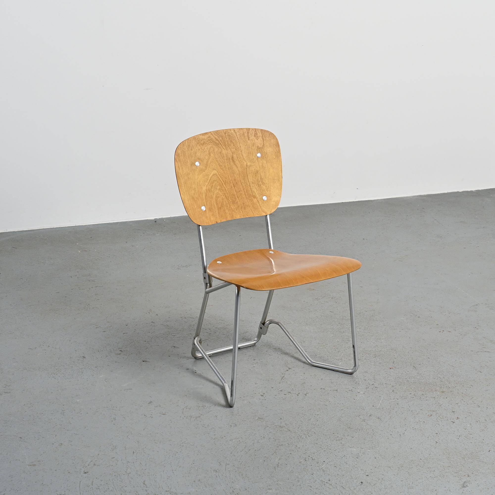 Suite de 8 chaises Alu-Flex par Armin Wirth, circa 1965