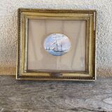 Oval miniature by eugène ciceri