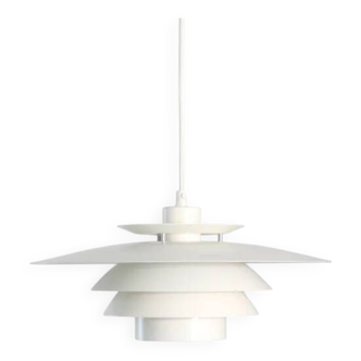 White Danish design pendant lamp, 1970s