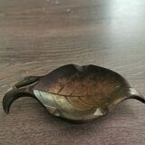 Brass ashtray leaf shape