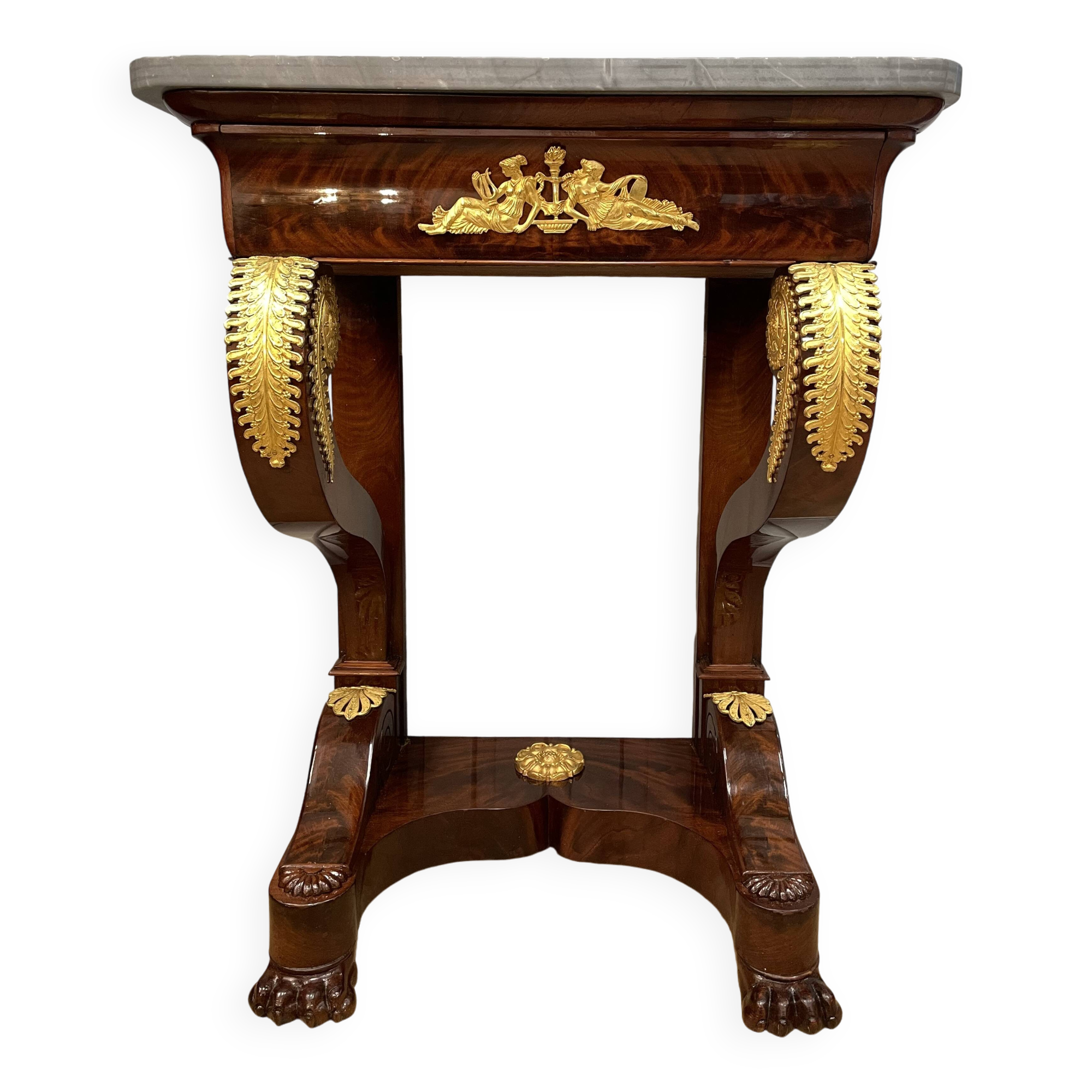 Small Restoration style mahogany console