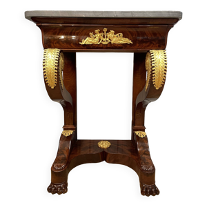 Petite console en acajou - style