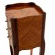 Inlaid bedside tables, Louis XV style, France.