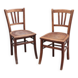 paire chaises bistrot - 1900